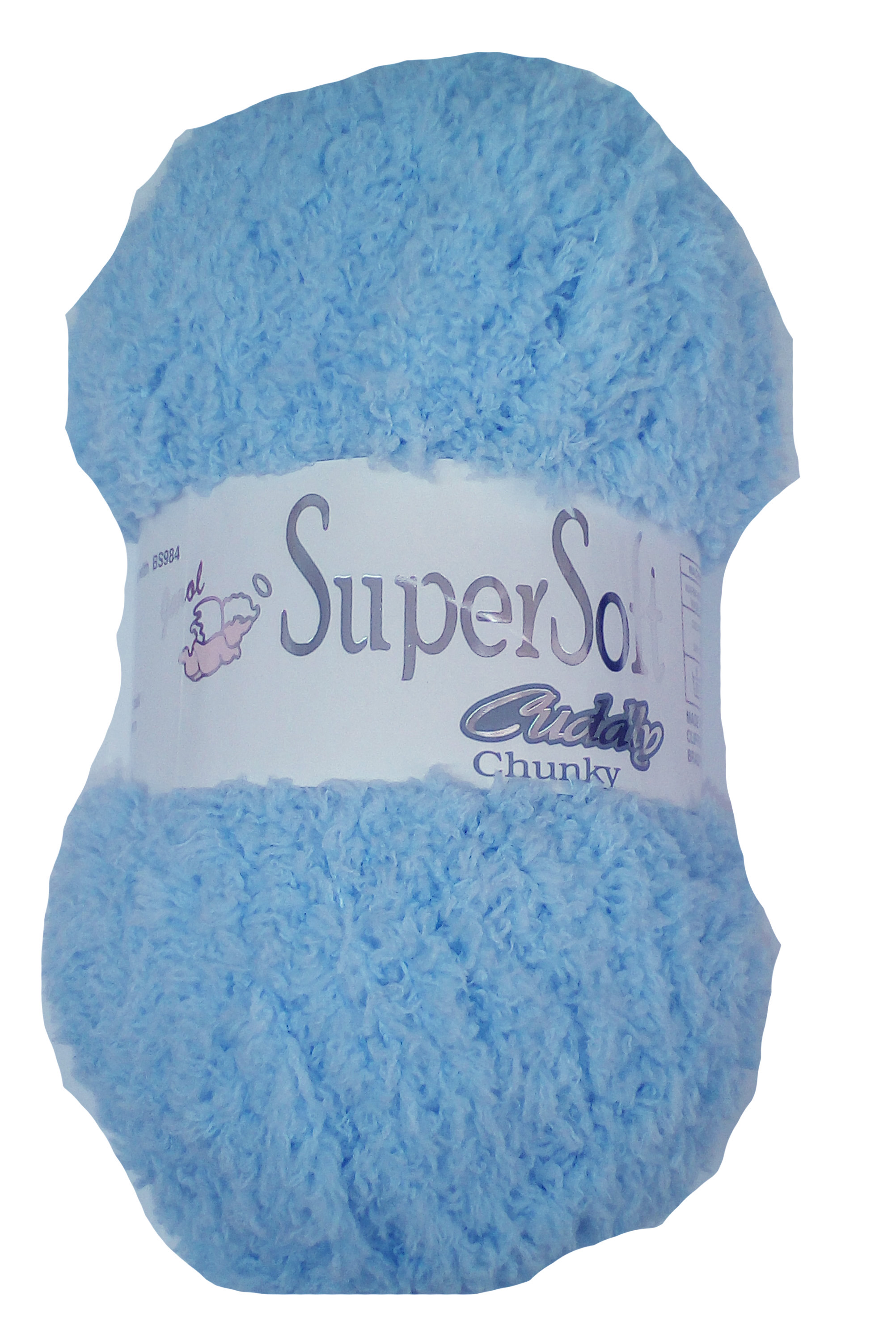 Super Soft Cuddly Yarn Blue - Click Image to Close